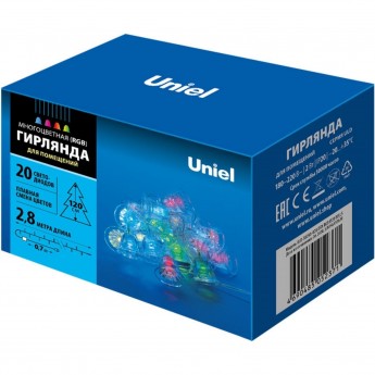 Гирлянда UNIEL ULD-S0280-020/DTA RGB IP20 BELLS