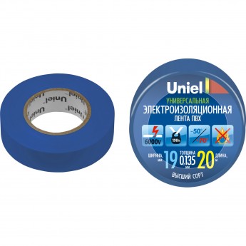 Изоляционная лента UNIEL UIT-135P 20/19/01 BLU