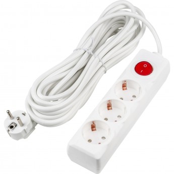 Удлинитель UNIEL S-GCU3-7B WHITE серии Ultra, шнур 7м., 3 гнезда, 16A, с/з