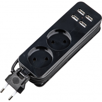 Удлинитель UNIEL TRAVEL S-CT2-1,5U BLACK